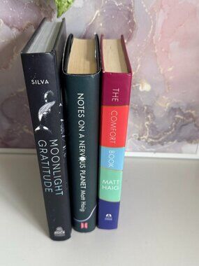 ✨ Self Care Book Bundle Hardcover | Matt Haig Comfort Book + Moonlight Gratitude